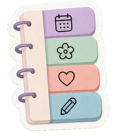 Planner tab sticker